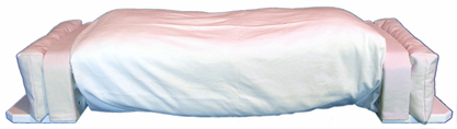 Front view of medical grade adjustable pillow